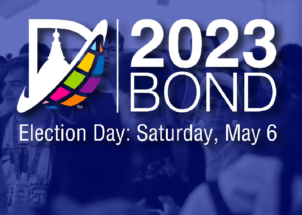 DISD Bond Logo, Blue Background